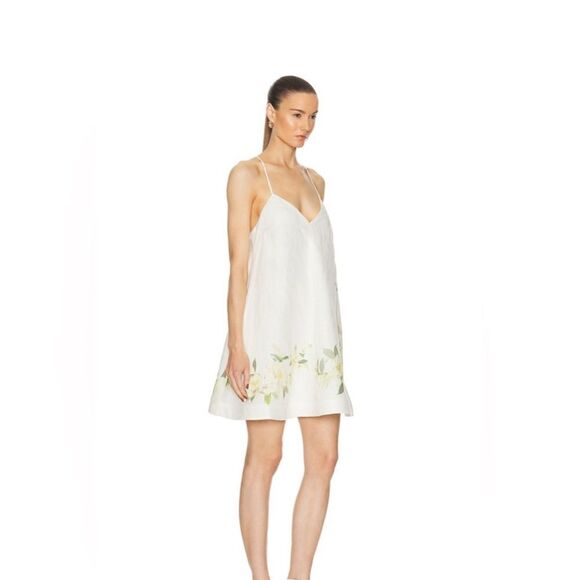 Zimmerman Harmony Swing Floral linen Minidress size 10 NWT $ 895.00 - Picture 5 of 12